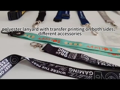 Custom Polyester Lanyards Heat Transfer Printing Sublimation neck strap