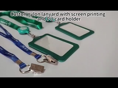 Custom Company Branded Nylon Lanyards Strap with Silkscreen Printing