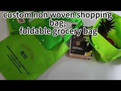 Customized Logo Brand Printing Non Woven Reusable Gift Bag Shopping Bags Retail Shopping